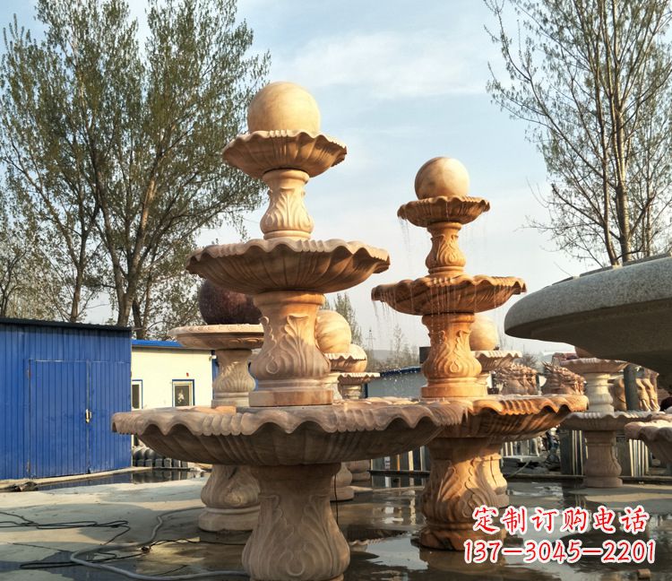 潍坊九龙戏珠石雕喷泉