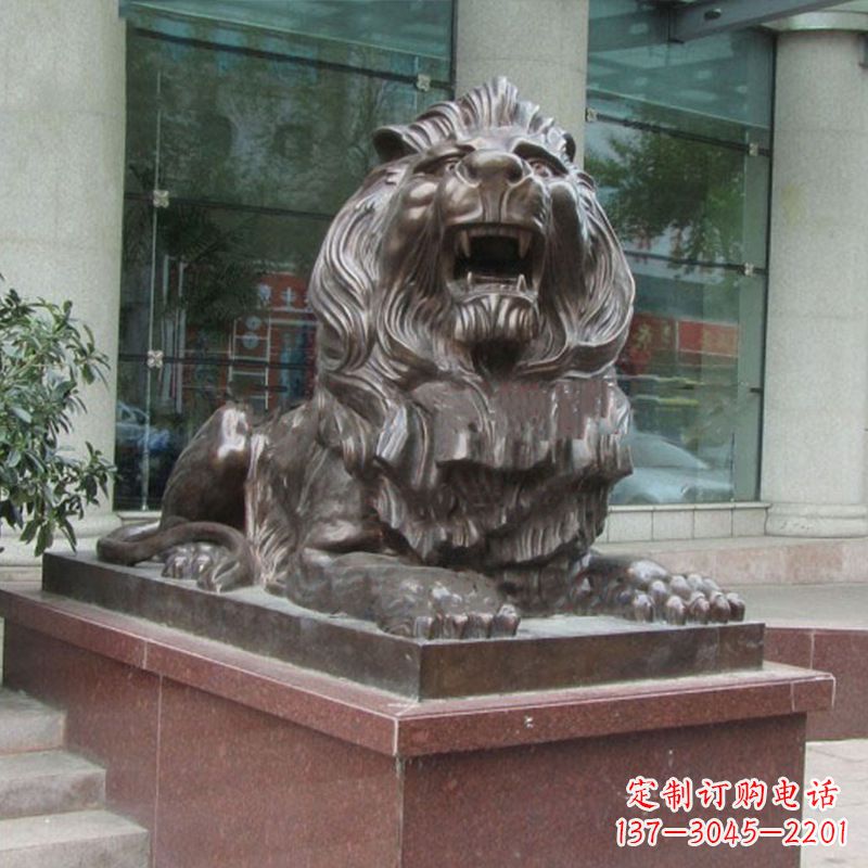 潍坊传统工艺,百年老店,狮子铜雕塑