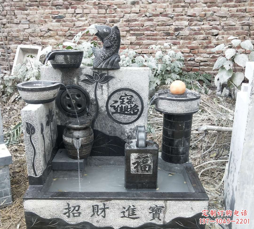 潍坊领雕水池雕塑:定制你的招财水池
