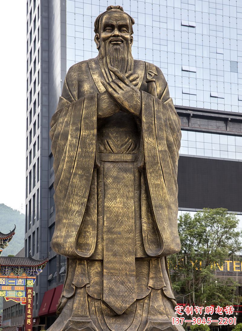 潍坊传承古代名人铜雕,一件件精美雕塑装点你的生活