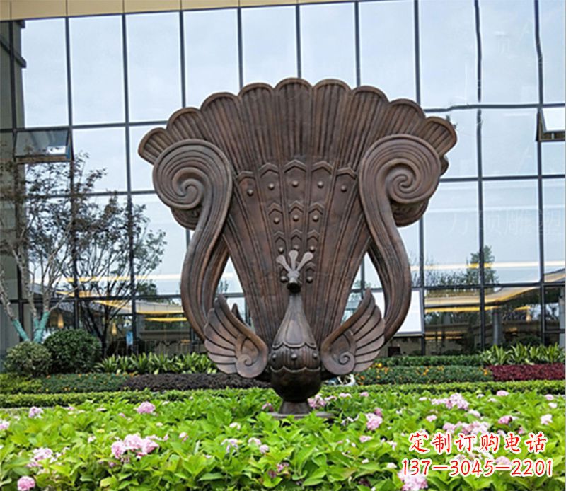 潍坊孔雀动物雕塑