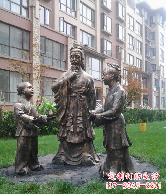 潍坊孔融让梨古代人物雕塑