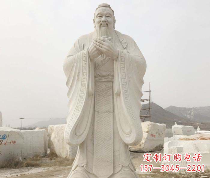 潍坊以孔子崇高形象设计独一无二的雕塑