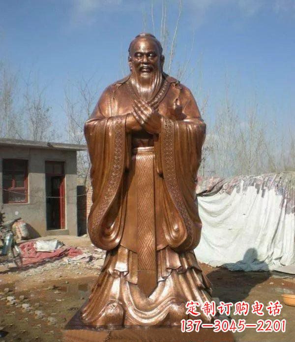 潍坊精致铸造——领雕塑出品的孔子铜雕