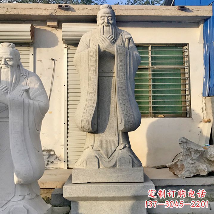 潍坊孔子砂岩浮雕