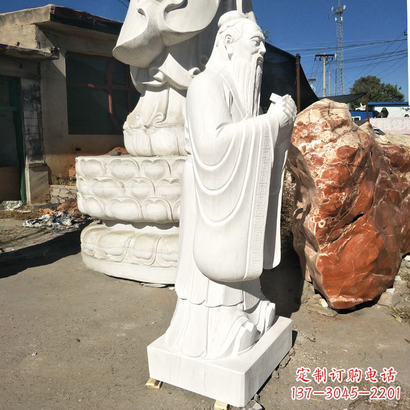 潍坊用艺术雕刻一流品质体验传承历史的孔子石雕