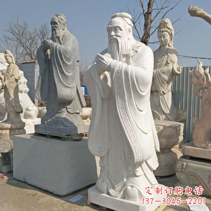 潍坊雕塑大师之作:孔子铜雕