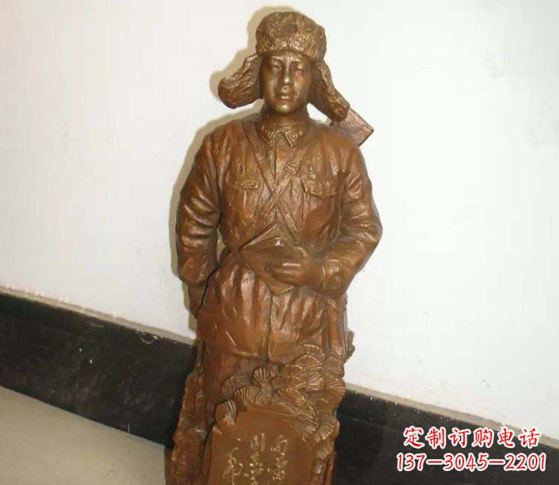 潍坊纪念雷锋的精美铜雕
