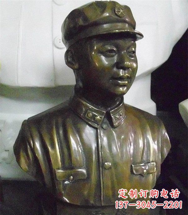 潍坊雷锋胸像校园玻璃钢雕塑