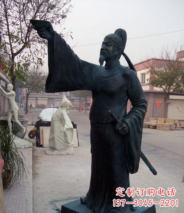 潍坊李白诗仙铜雕,精美制作,永久传承