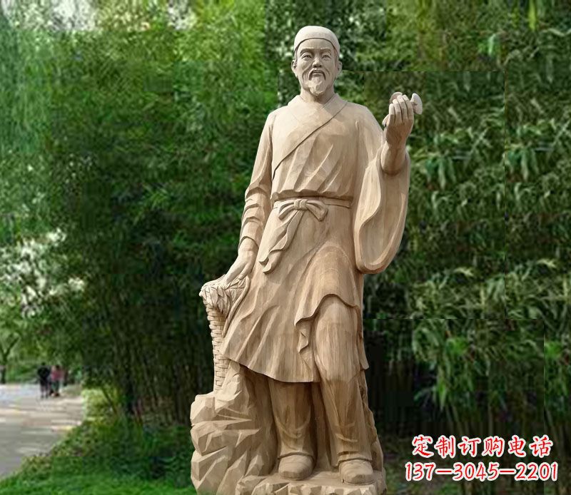 潍坊精美雕塑——李时珍大理石雕塑