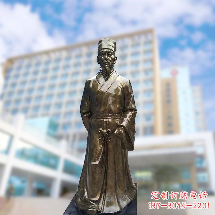 潍坊李时珍仿铜雕塑-李时珍雕像
