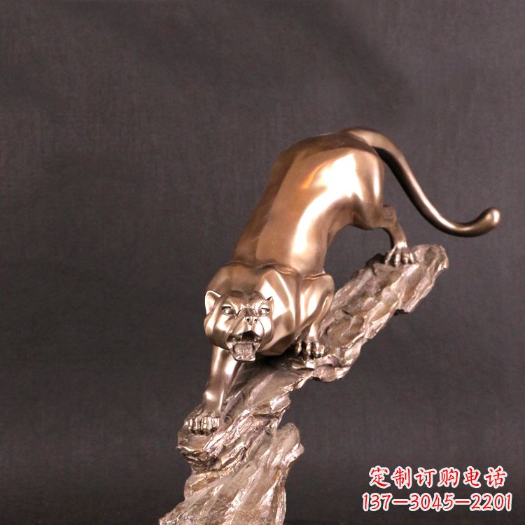 潍坊猎豹玻璃钢雕塑——高级定制精美雕塑