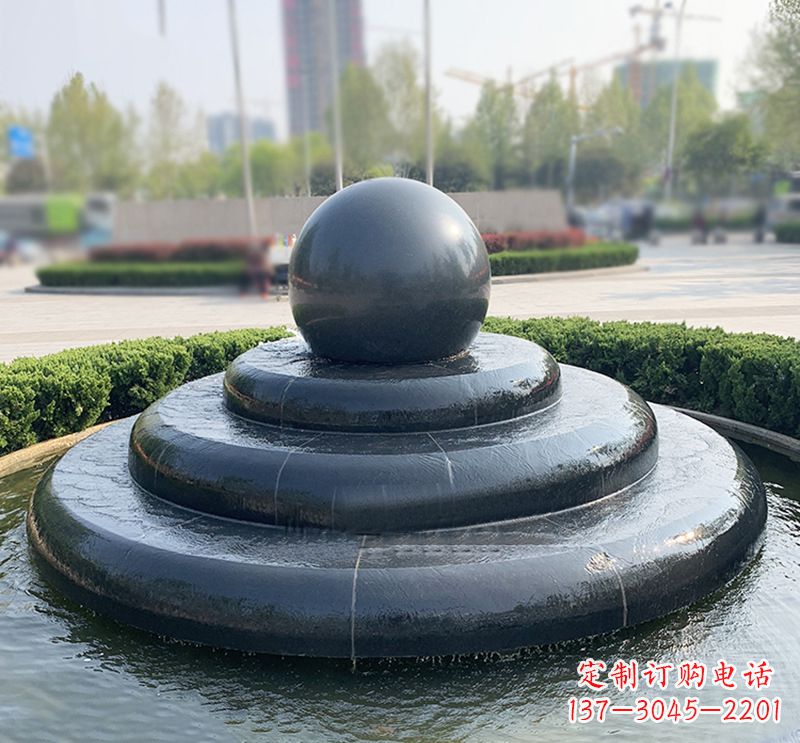 潍坊临沂石雕风水球喷泉