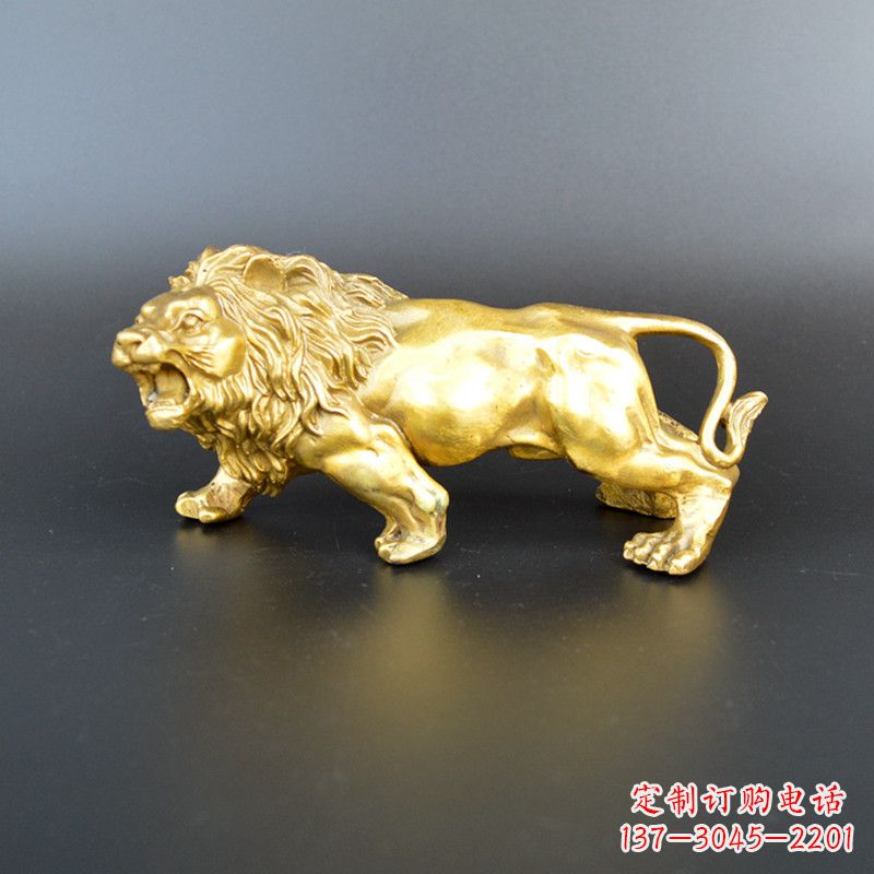潍坊鎏金西洋狮子雕塑