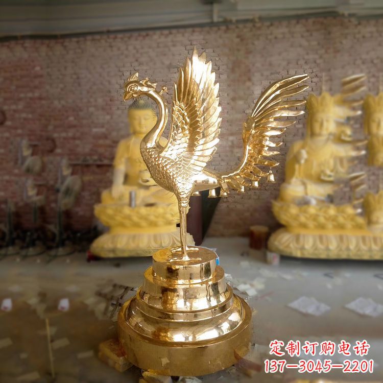 潍坊丰富神秘的朱雀铜雕摆件
