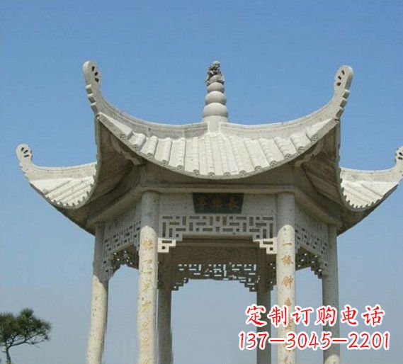 潍坊领雕塑-凉亭石雕定制厂家