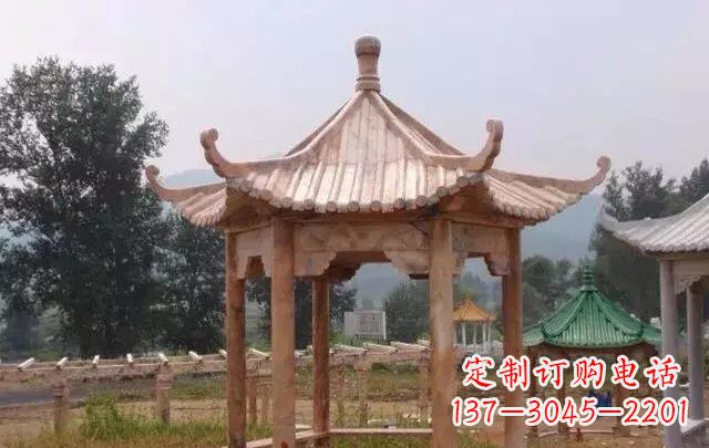 潍坊营造古朴悠然的凉亭石雕