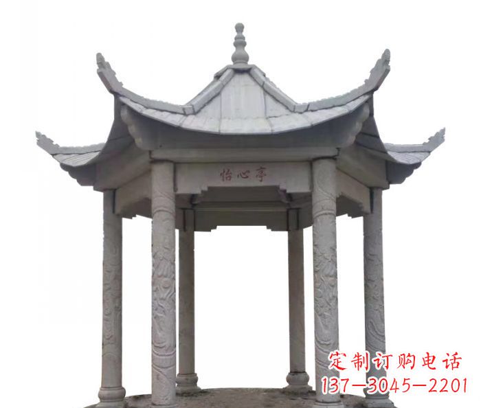 潍坊精美凉亭石雕–精细雕刻制作精致的艺术品