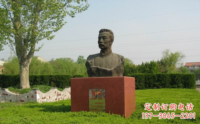潍坊鲁迅胸像近代名人铜雕，荟萃中国精神精髓