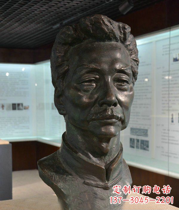 潍坊鲁迅名人铜雕雕塑—传承文化，永久纪念