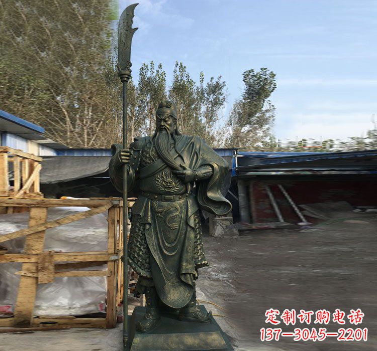 潍坊中领雕塑公司推出的关公铜雕，将给您的家和…