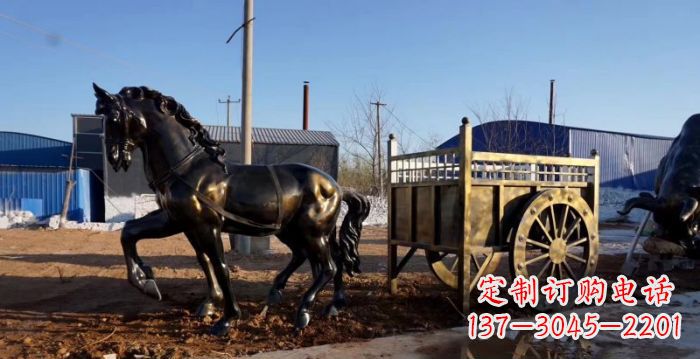 潍坊马车景观铜雕 (3)