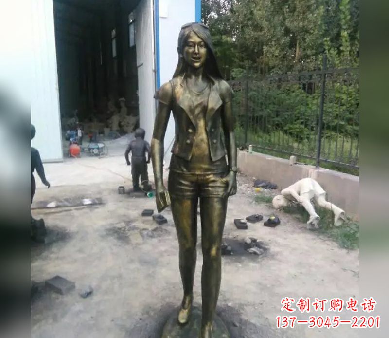 潍坊深入人心的美女铜雕