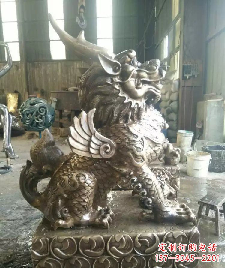 潍坊精美的麒麟雕塑--专属于你的艺术装饰