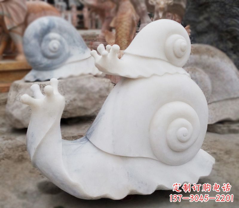 潍坊母子蜗牛石雕