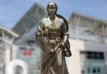 潍坊华佗仿铜雕塑，雕刻技艺精湛