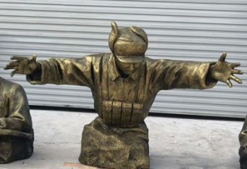 潍坊黄继光铜雕是由中领雕塑定制的精致作品。中…