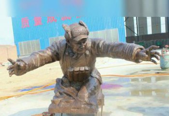 潍坊黄继光校园英雄铜雕：传承伟大精神