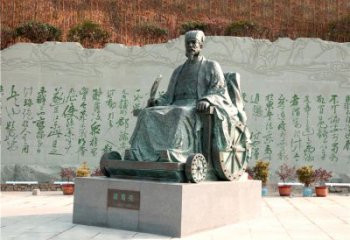 潍坊享誉世界的诸葛亮铜雕景观雕塑