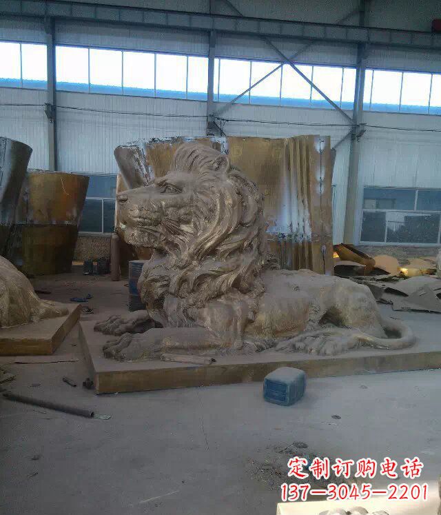 潍坊中领雕塑推出的西洋狮子铜雕,是一件充满传…