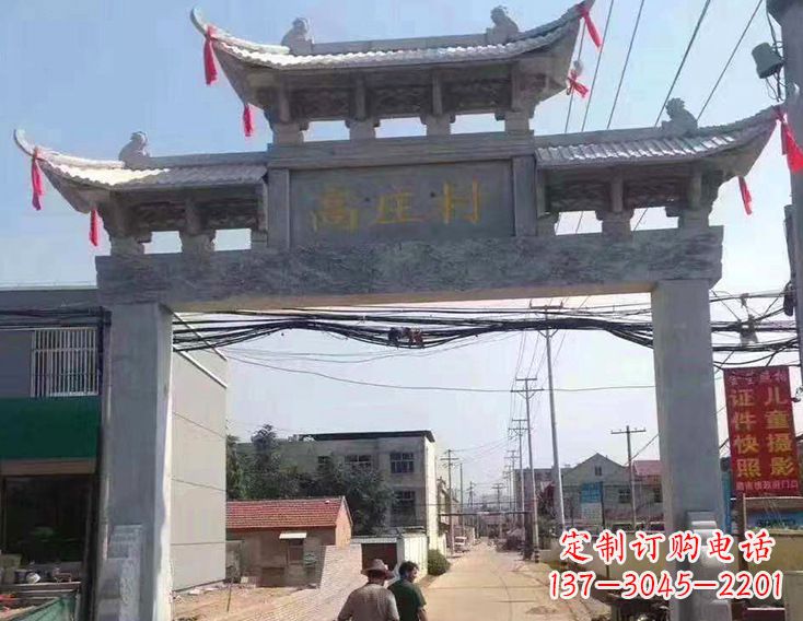 潍坊牌楼石雕塑,为家庭装饰带来精致灵动