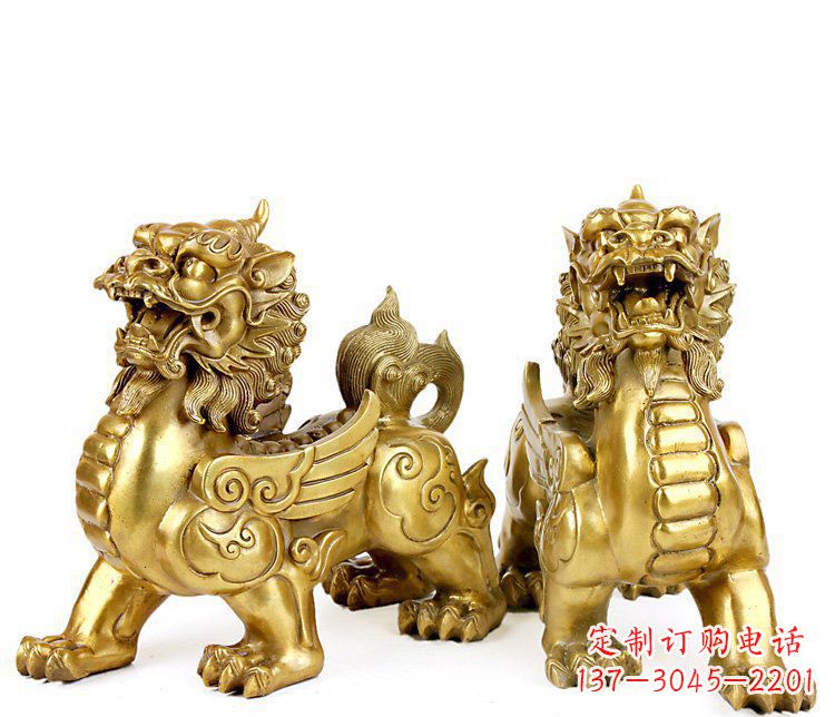 潍坊精美貔貅铜雕,精致雕塑,来自中领雕塑
