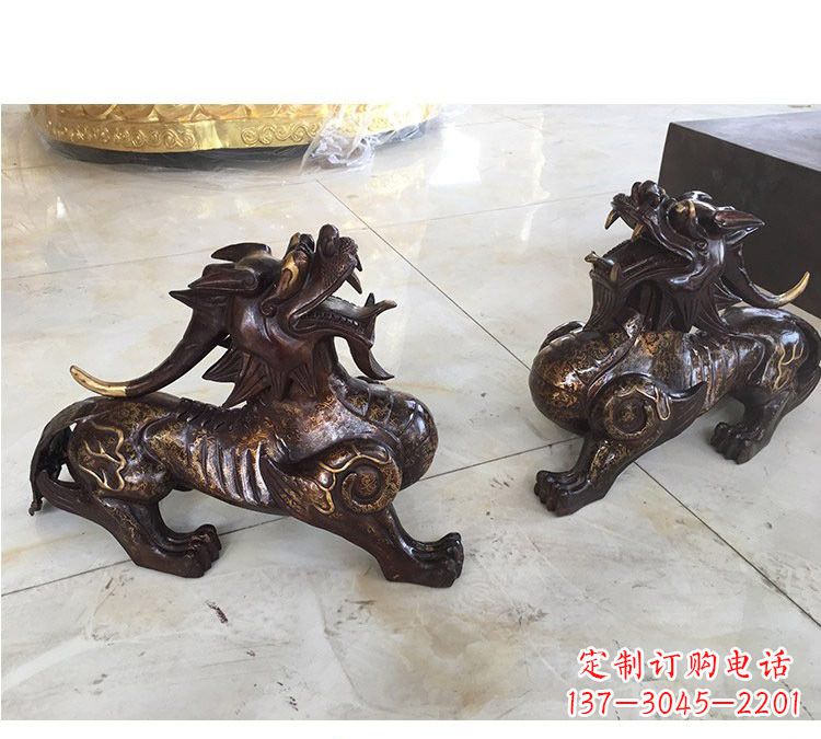 潍坊浙江中领雕塑:高质量貔貅铜雕像
