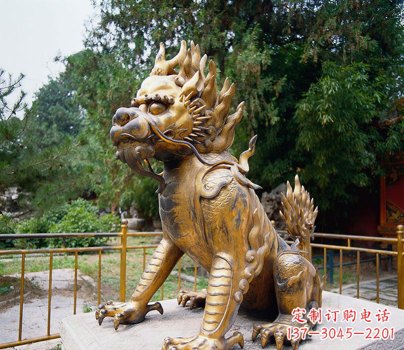 潍坊精美雕刻，令人叹为观止的麒麟铸铜雕塑