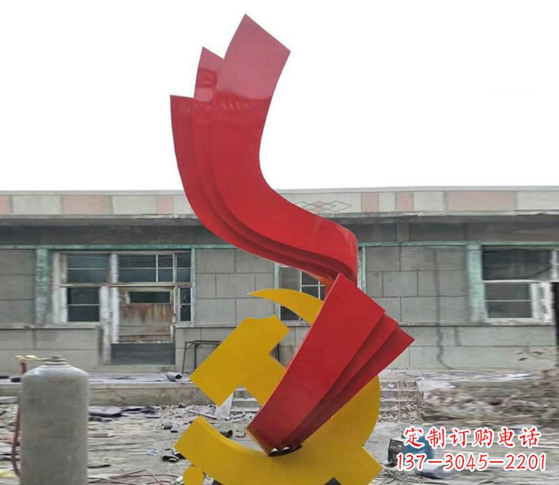 潍坊飘带雕塑,流动升华