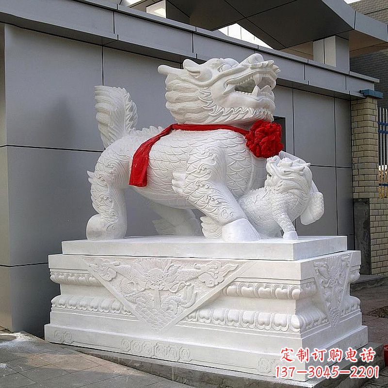 潍坊超精美的中国麒麟石雕