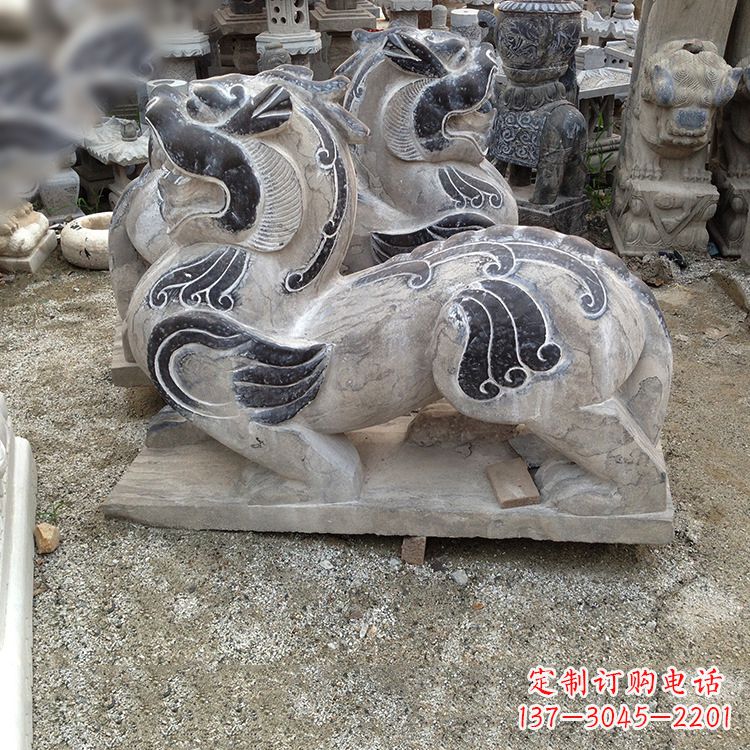 潍坊手工精雕青石貔貅雕塑