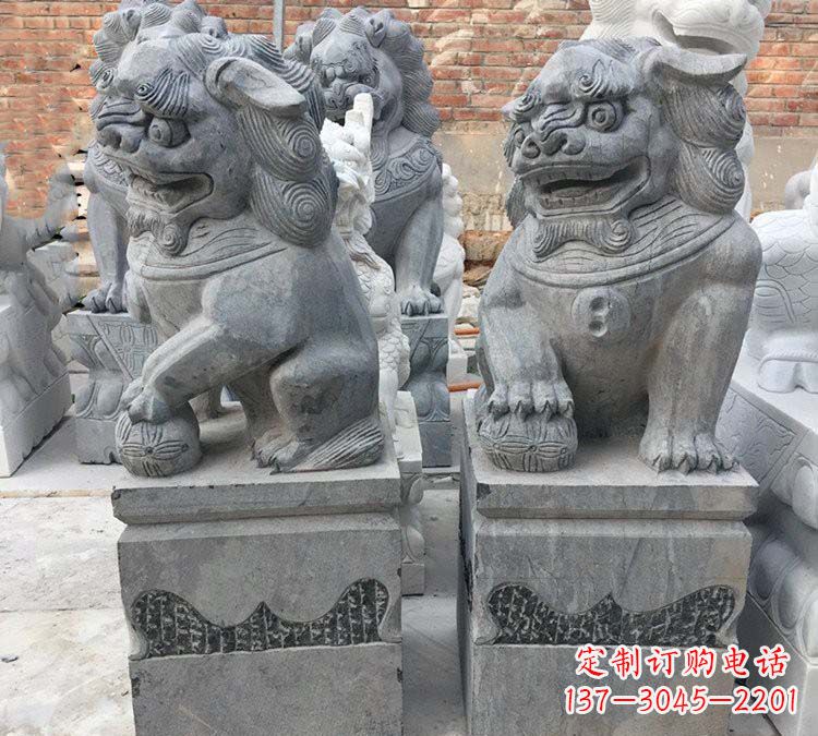 潍坊青石仿古狮子雕塑
