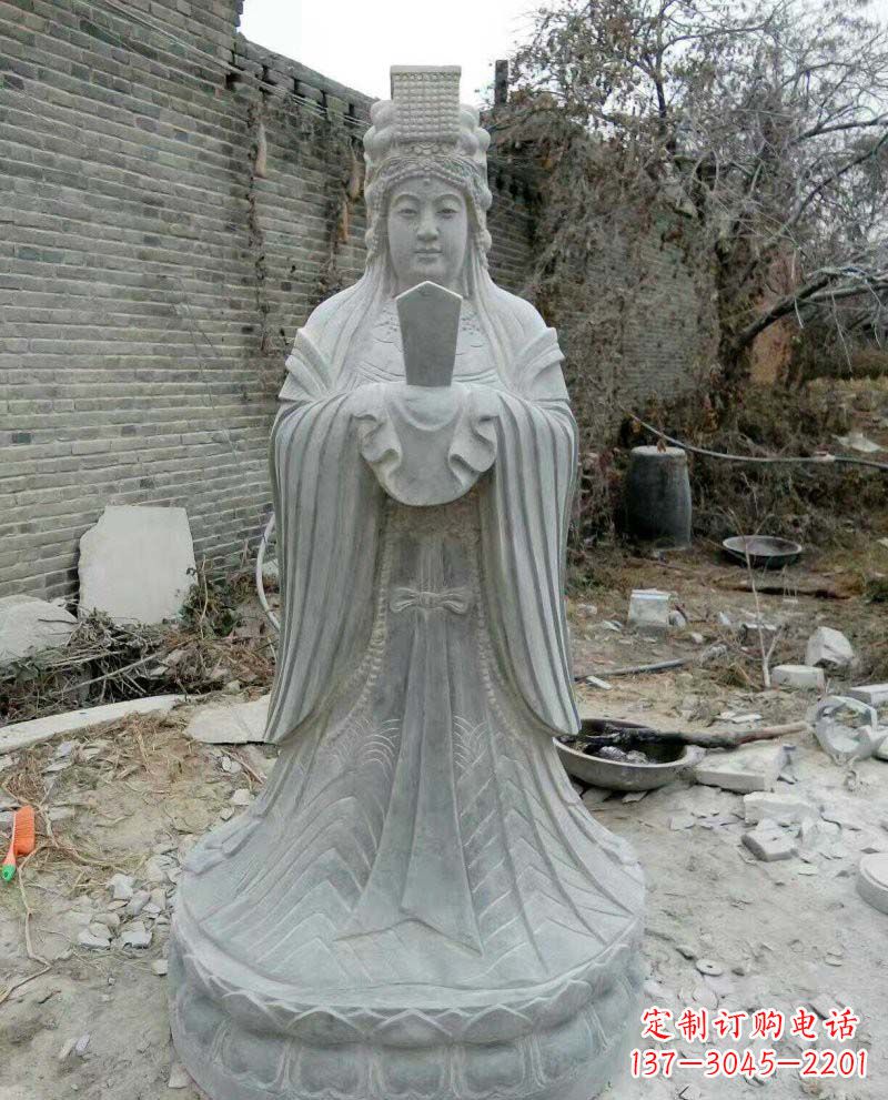 潍坊青石妈祖神像雕塑，传承中华民族精神