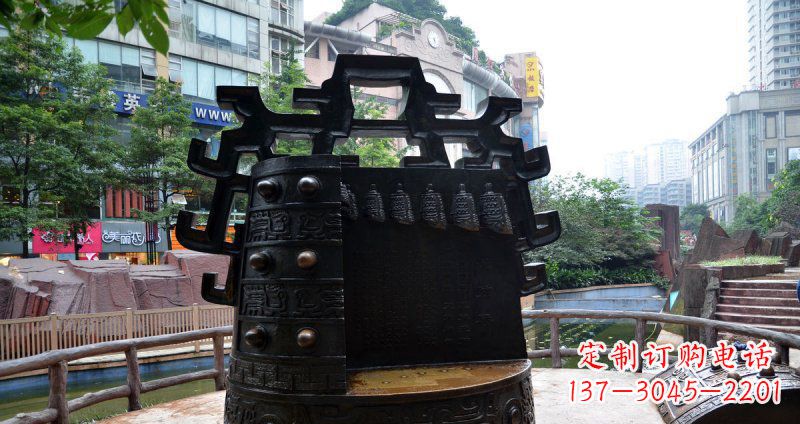 潍坊青铜编钟铜雕 (2)