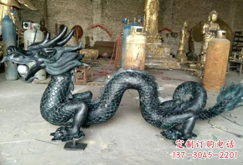 潍坊青铜龙戏珠专业装饰艺术雕塑