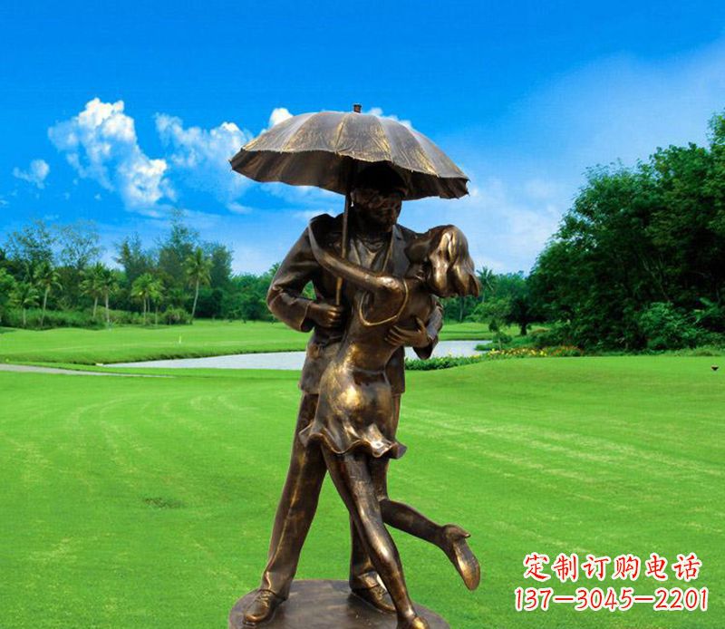 潍坊中领雕塑-专业制作情侣公园景观雕塑