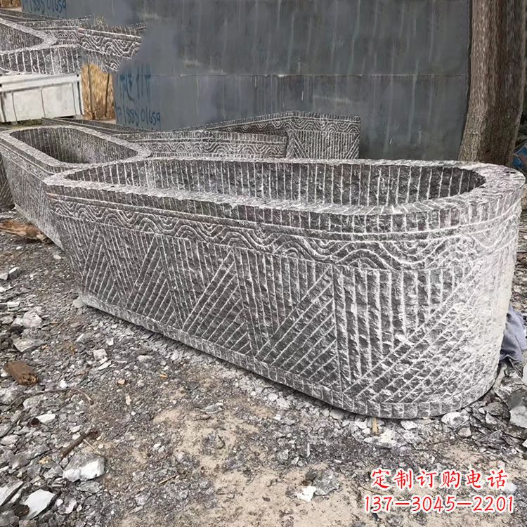 潍坊起点雕刻•手工老石槽雕塑