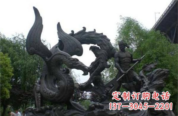 潍坊赛龙舟铜雕,青史留驰名!
