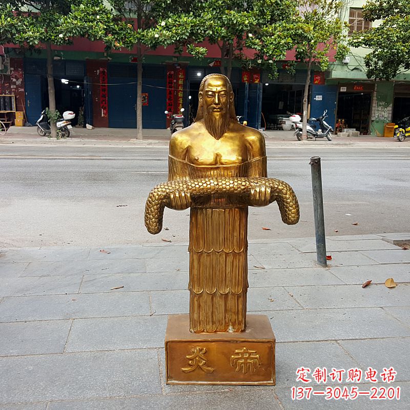 潍坊昆仑山神农雕塑像,传承古老艺术